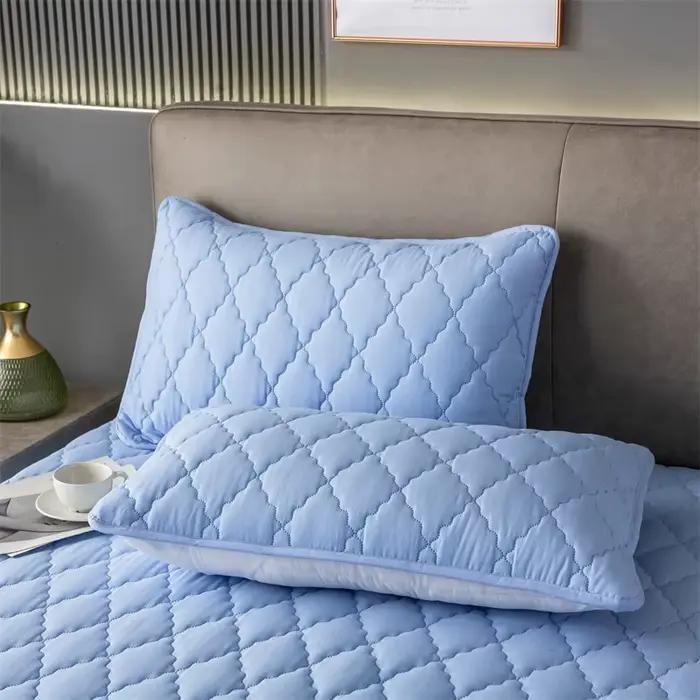 1/2 taie d'oreiller couleur unie imperméable et respirante adaptée aux enfants et aux animaux de compagnie