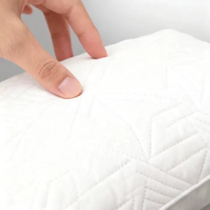 1 oreiller de cou pour dormir, en polyester respirant, adapté aux dormeurs sur le côté/dos/dos couché sur le ventre, pour le cou et les épaules, cadeau de Noël