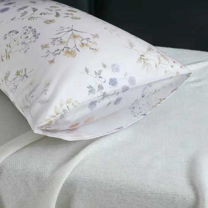 Nouvelle taie d'oreiller en soie de mûrier naturelle imprimée