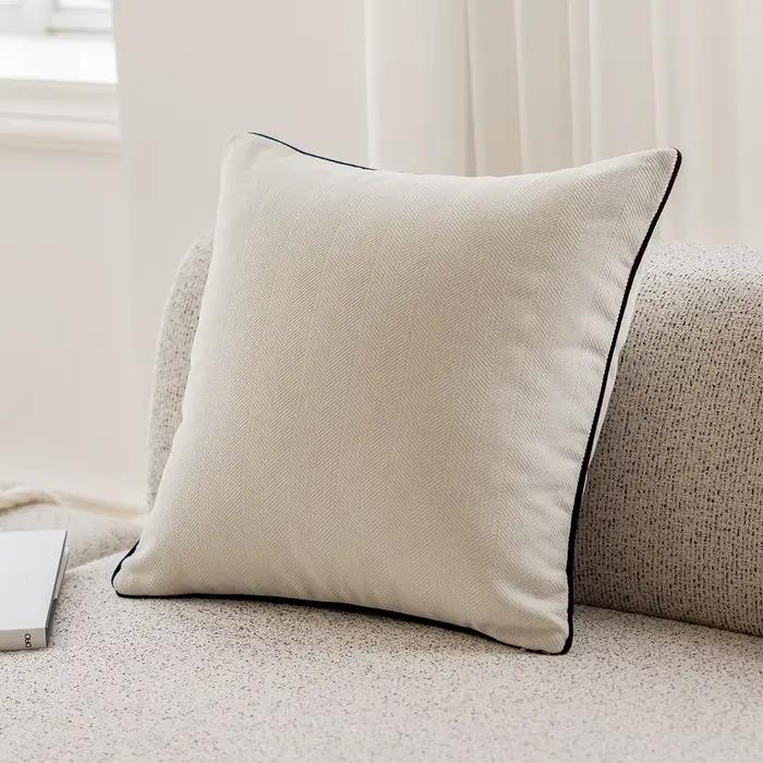 Juste de coussin en chenille française