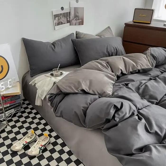Parures de lit en coton lavé