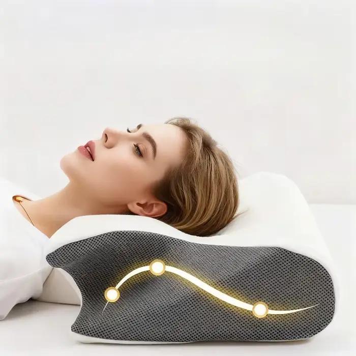 Oreiller Cervical relaxant en mousse à mémoire de forme, 1 pièce, oreiller de soutien polyvalent, cadeau de noël et de Thanksgiving
