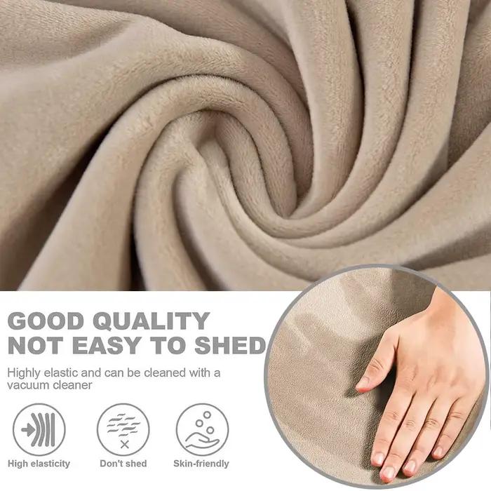 Housses de canapé en velours pour salon, housse de coussin élastique anti-poussière pour siège de canapé, protection de meubles lavable, décoration de maison douce et moelleuse