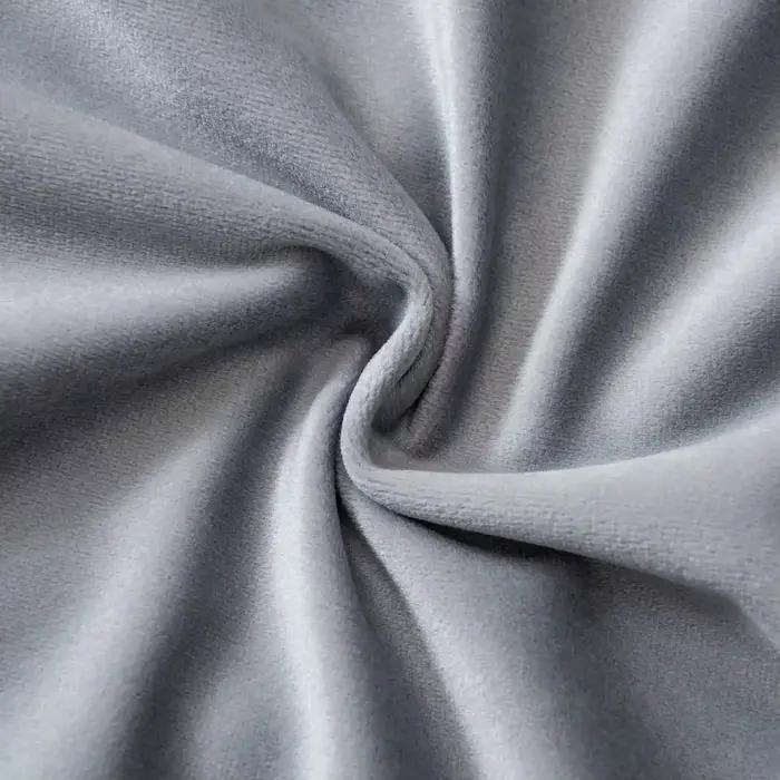 Juste de coussin décorative en velours gris foncé