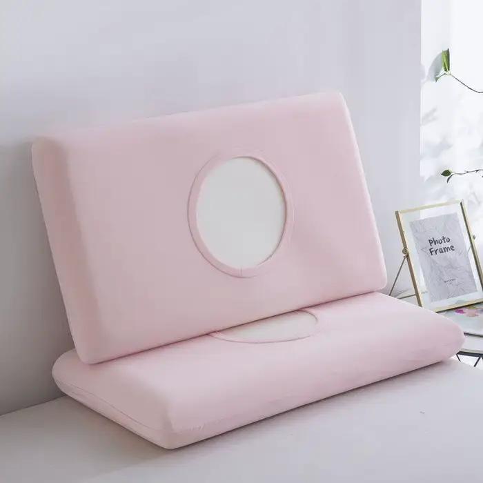 Lot de 2 taies d'oreiller d'été légères et fraîches, couleur unie, confortables, respirantes, élastiques, pour chambre à coucher