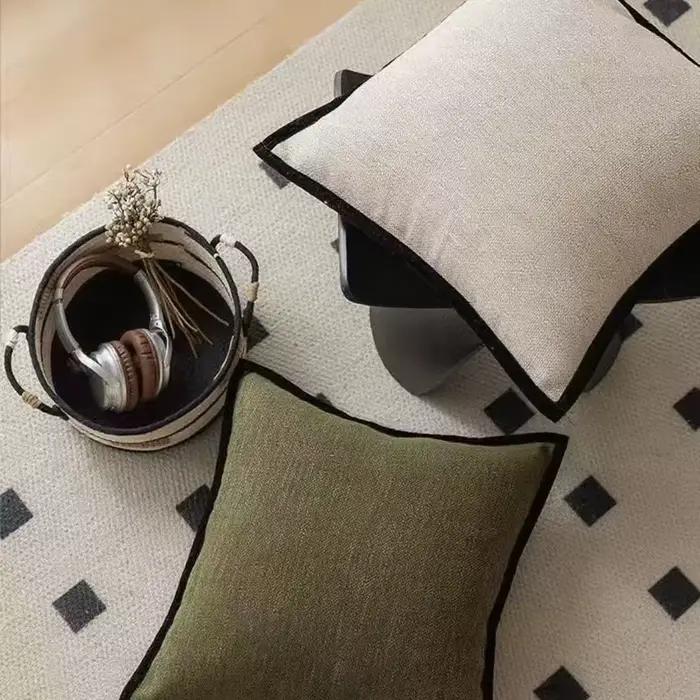 Housse de coussin rétro médiévale française 45x45