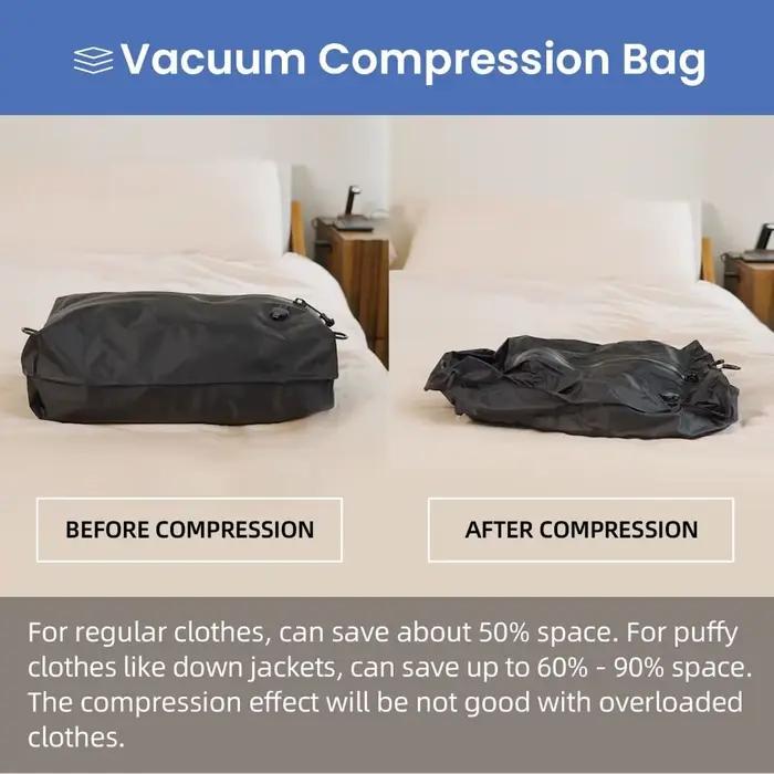 Sacs sous vide réutilisables pour voyage