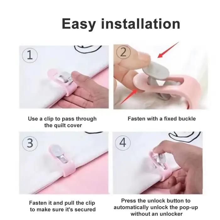 Pinces de couette antidérapantes pour chambre à coucher