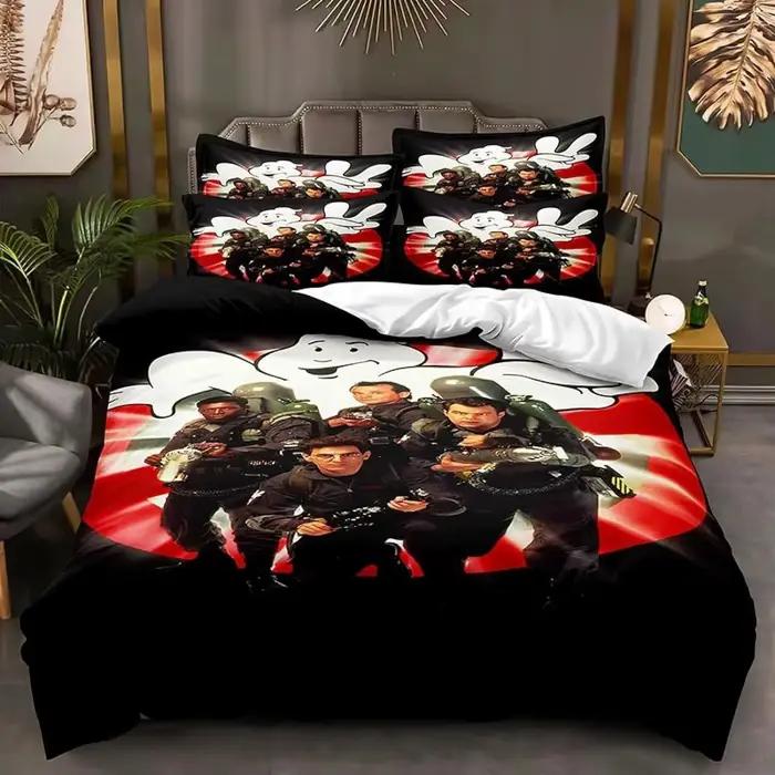 Housse de couette et taie d'oreiller de dessin animé Ghostbusters