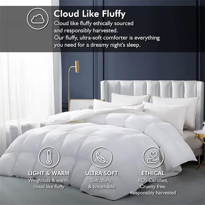 Couette en duvet d'oie toutes saisons