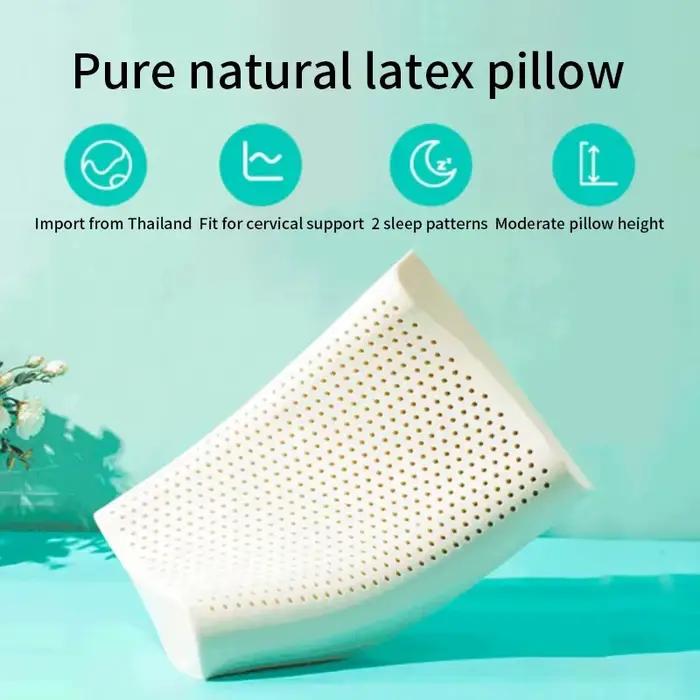 Oreiller en latex thaï oreiller en latex naturel mémoire adulte oreiller cervical oreiller dortoir oreiller ménage