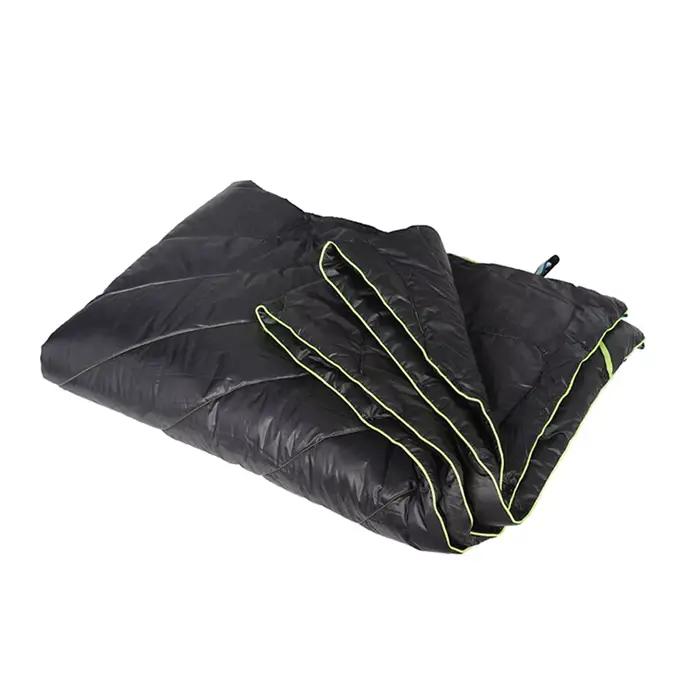 Couverture de camping en coton double bouffante, couette isolée pour voyage, portable, légère et chaude