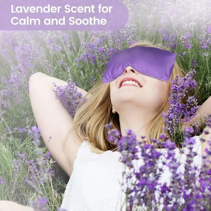 Oreiller pour les yeux lavande pour le yoga