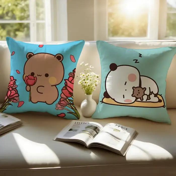 P-Panda Bubu et Dudu taie d'oreiller Anti-poussière