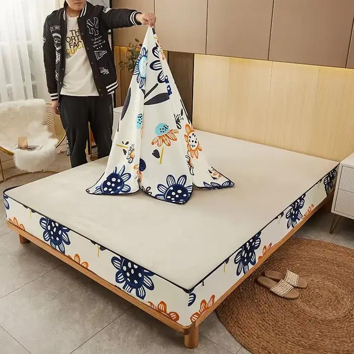 Housse de protection de matelas à Six côtés avec fermeture éclair