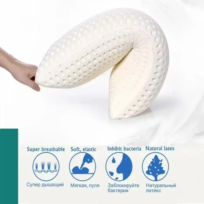 Oreiller orthopédique en Latex naturel pur 100%