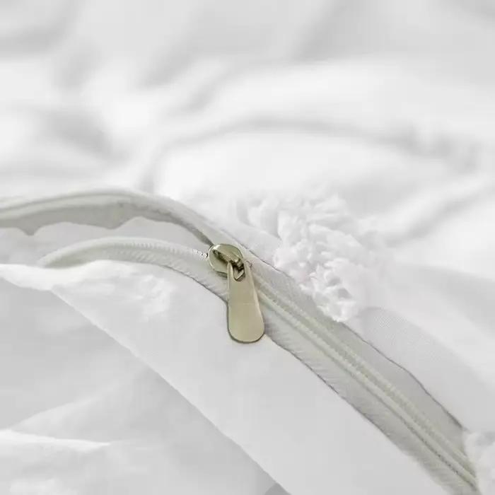 Ensemble de housse de couette capitonnée à grille de diamant