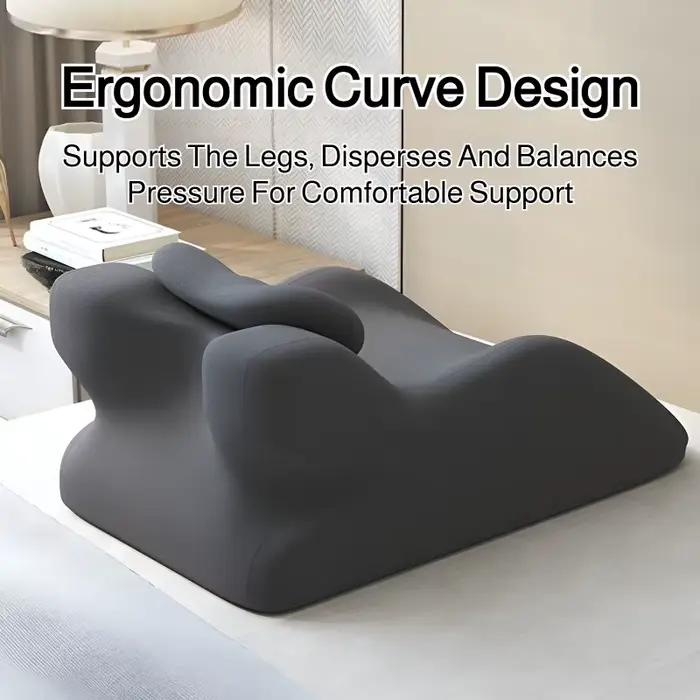 Coussin ergonomique multifonctionnel en forme de cale pour l'élévation des jambes