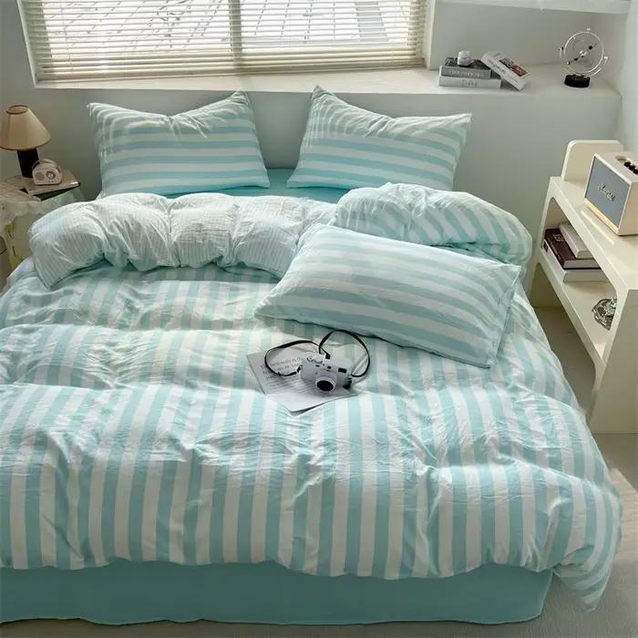 Ensemble de housse de couette en coton lavé
