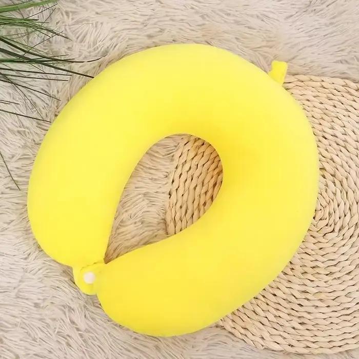 Oreiller Simple en peluche en forme de U