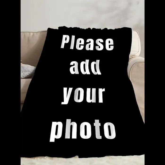 Couverture en flanelle personnalisée avec photo