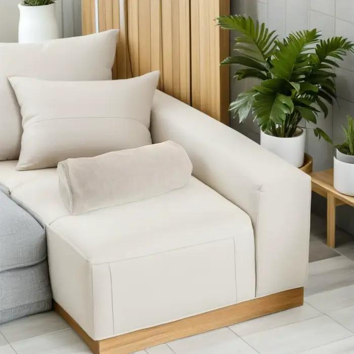Housse de coussin cylindrique pour coussins de soutien lombaire