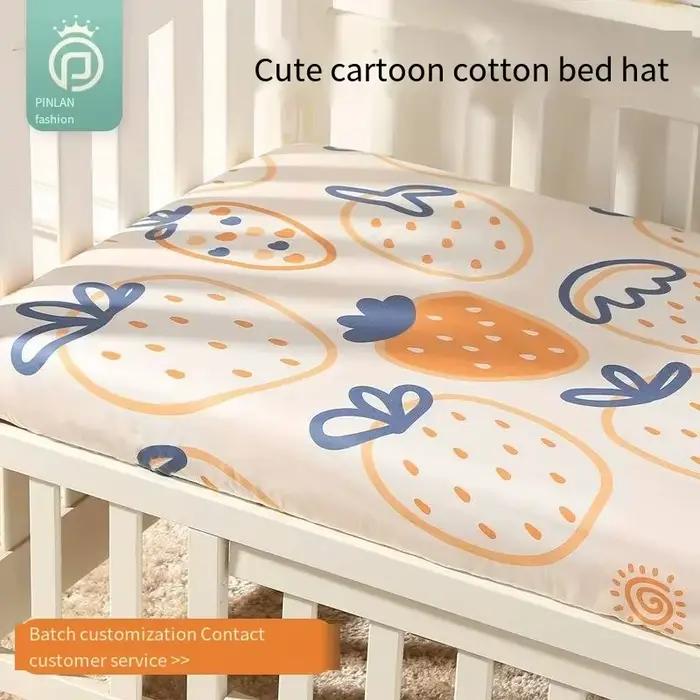 Matelas en pur coton pour bébé, drap de lit, couvre-lit pour enfants, nouveau-né, couvre-lit pour nouveau-né, drap de berceau