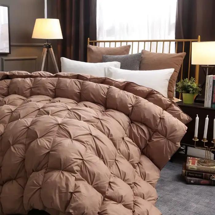 Couette en duvet d'oie et de canard blanc pour hôtel cinq étoiles