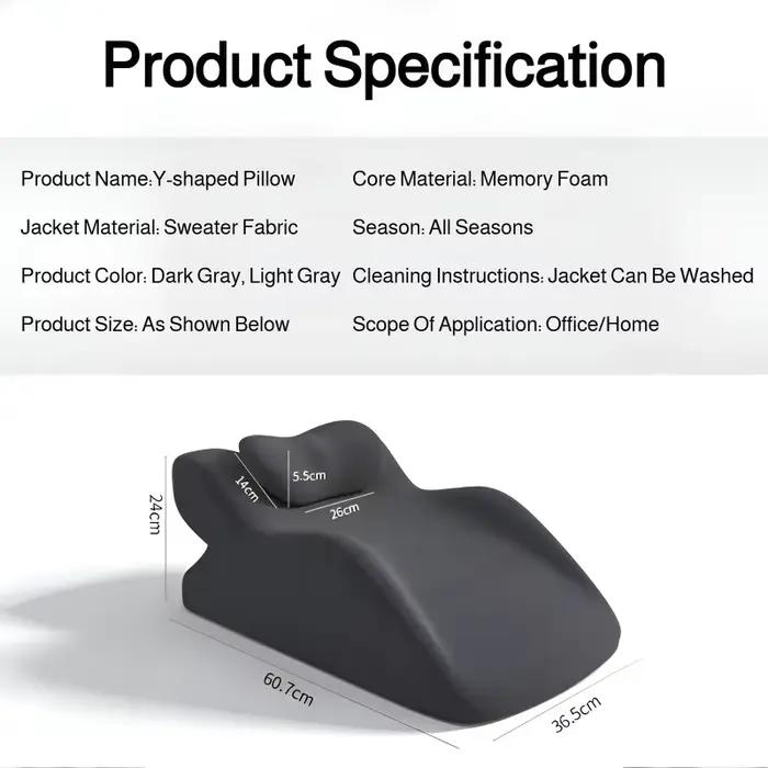 Coussin ergonomique multifonctionnel en forme de cale pour l'élévation des jambes
