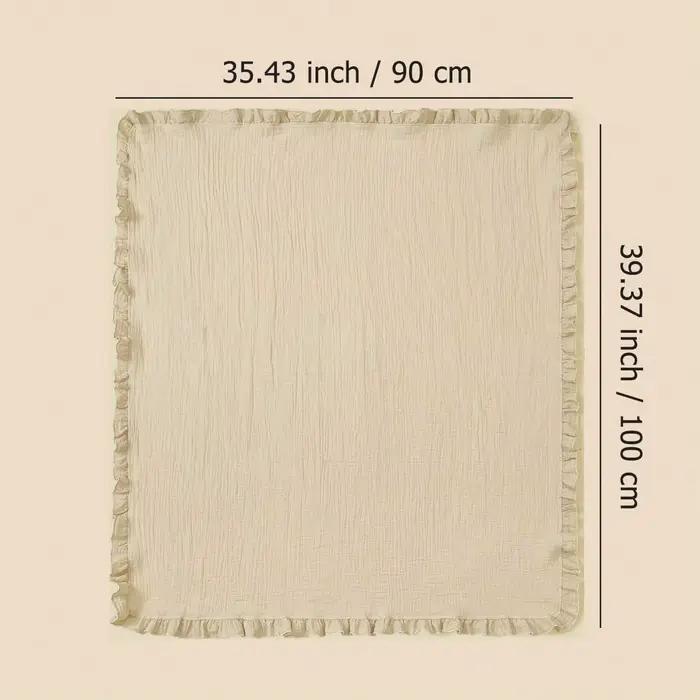 Couverture d'emmaillotage pour bébé en crêpe