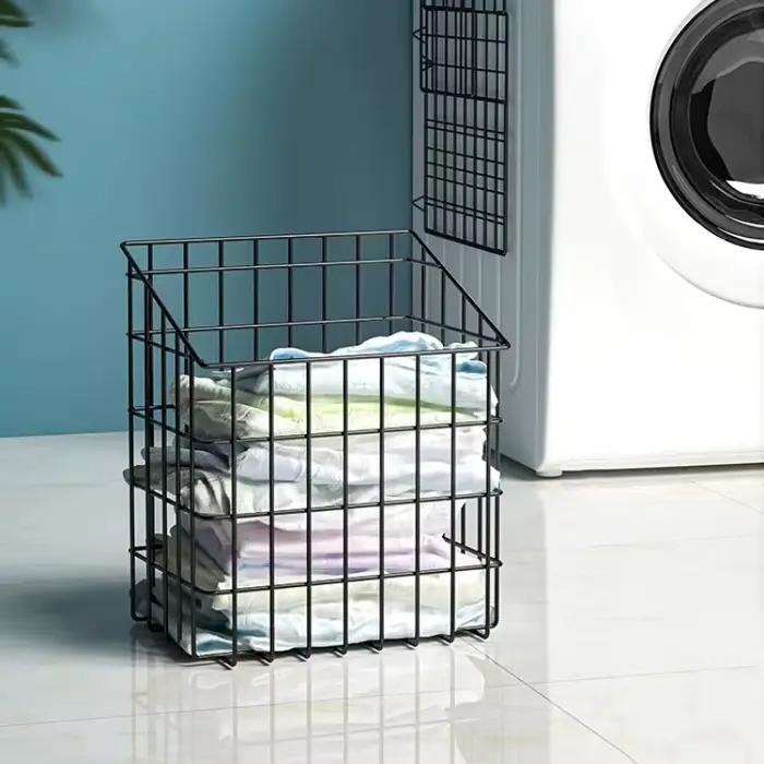 Panier à linge mural pliable, organisateur de vêtements de salle de bain Compact, sac de rangement sale peu encombrant