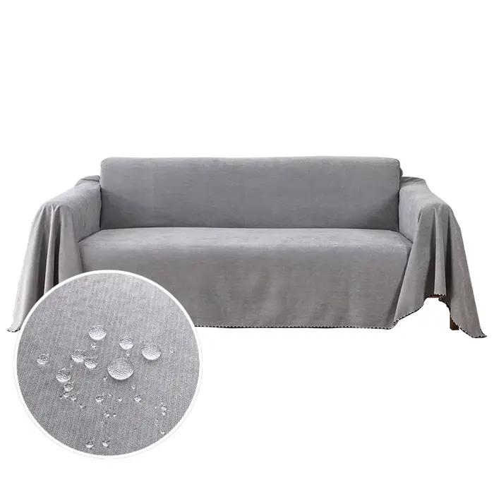 Couverture de canapé en tissu solide anti-rayures