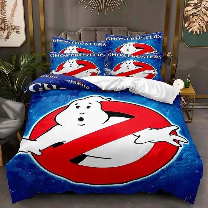 Housse de couette et taie d'oreiller de dessin animé Ghostbusters