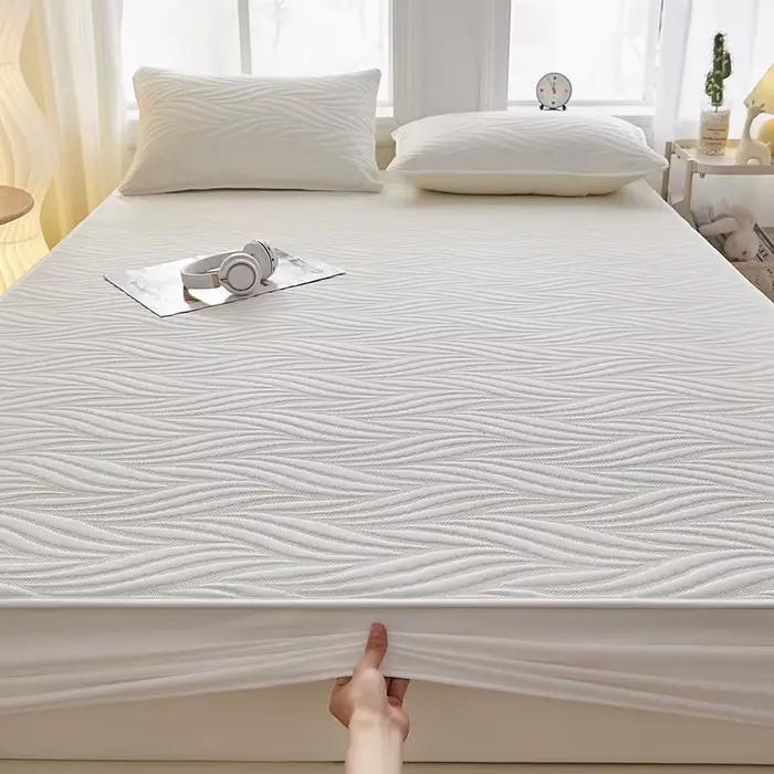 Protecteur de matelas épais et imperméable, drap-housse à fleurs, simple, Double, pleine taille, King Size, 90/135/160/200, 1 pièce