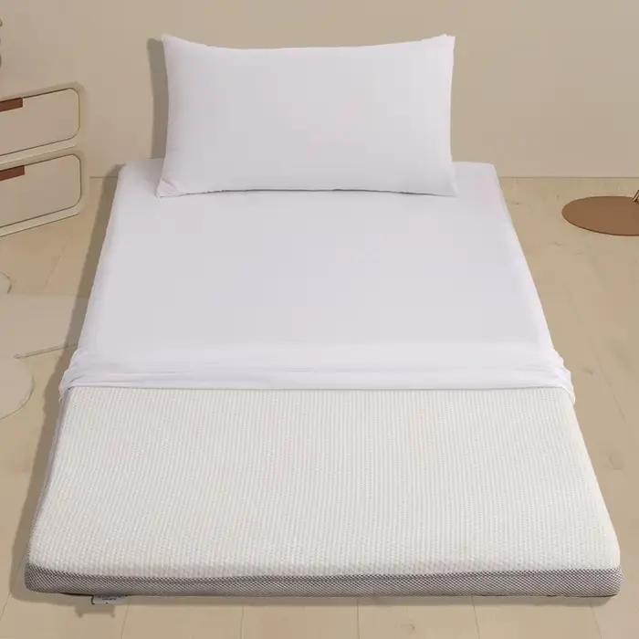 Housse de matelas entièrement fermée, amovible et lavable, anti-poussière et antidérapante, sans taie d'oreiller ni matelas
