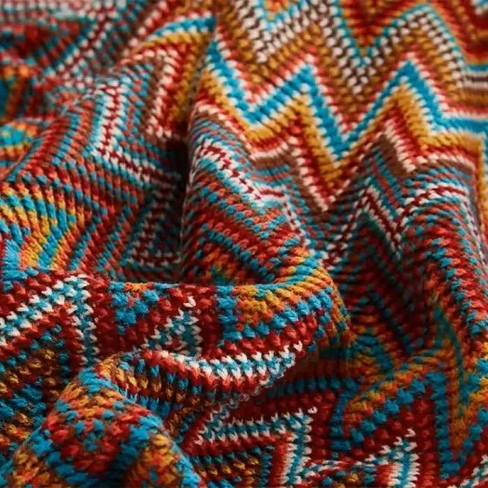 Boho lit Plaid couverture géométrie aztèque Baja couvertures ethnique canapé