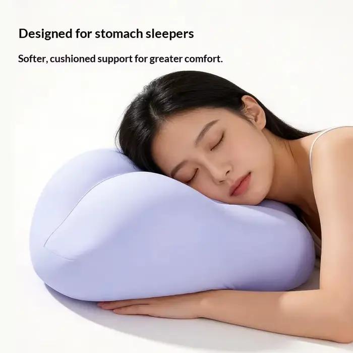 Oreiller ergonomique pour dormir sur le ventre