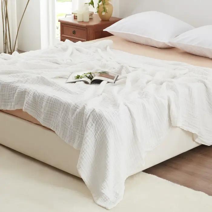 Couverture en mousseline 100% coton