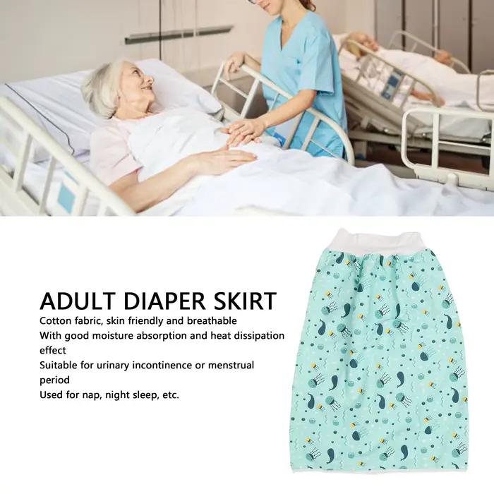 Coussin d'incontinence pour adultes, jupe à couches pour adultes, tapis d'incontinence portable, tissu en coton lavable, coussin de lit réutilisable