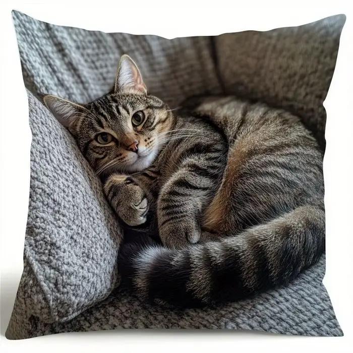 Housse de coussin Adorable chat maladroit