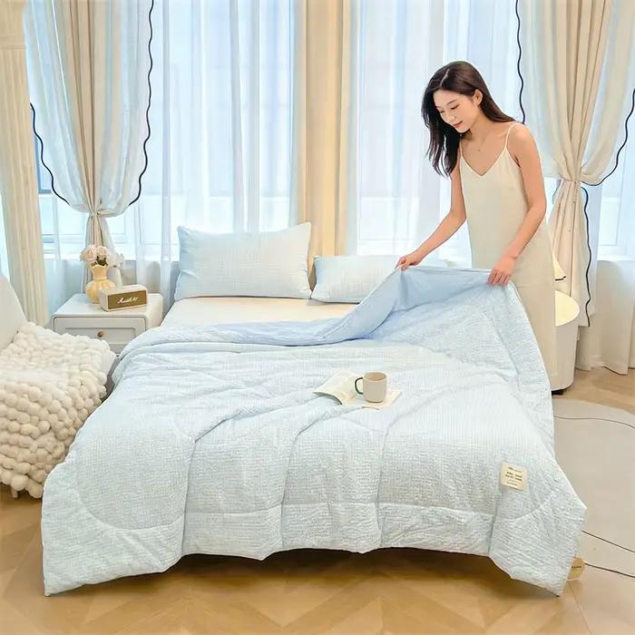 Nouvelle Couette d'été à motif écossais