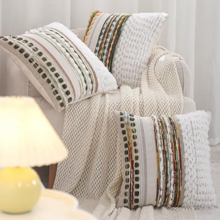 Housse de coussin universelle en Chenille Jacquard