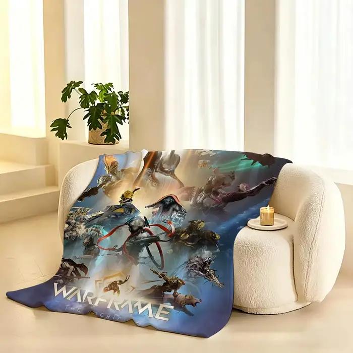 Couverture en flanelle Warframe Game Throw de 240 g