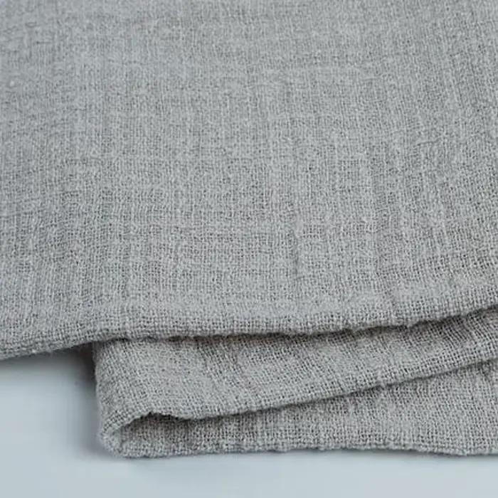Tissu lin gaze de coton uni pour la couture