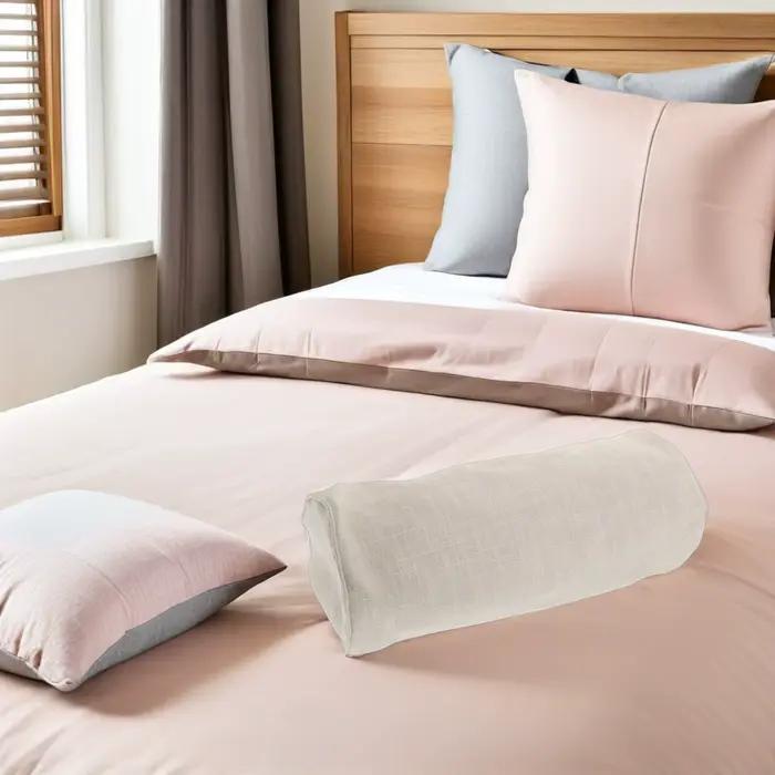 Housse de coussin cylindrique pour coussins de soutien lombaire