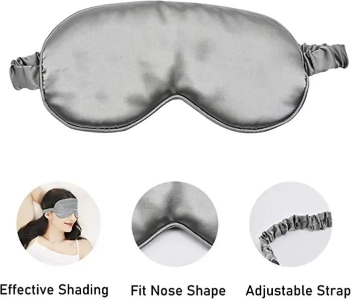 Masque de sommeil en soie imitée