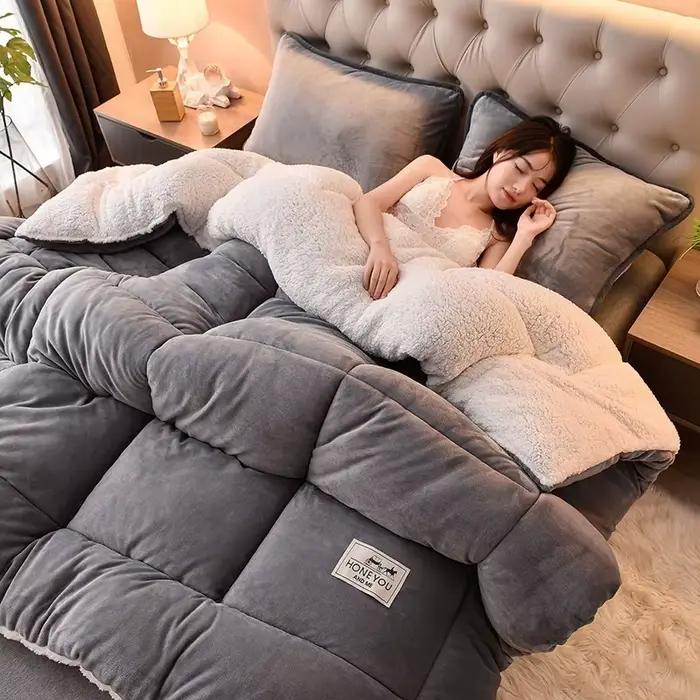 Noyau de couette d'hiver en flanelle Double face
