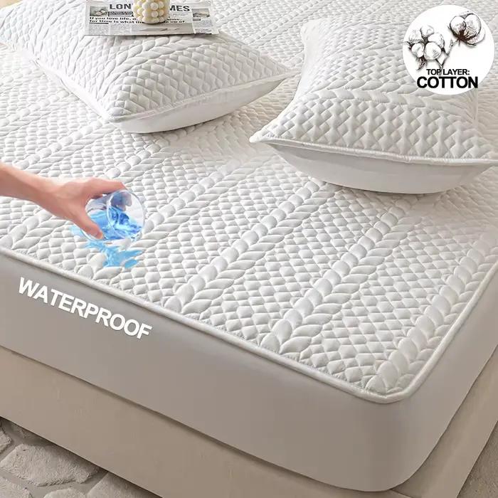 Housse de protection de matelas matelassée imperméable de qualité supérieure, drap-housse – Hypoallergénique, confort de classe A pour votre sommeil