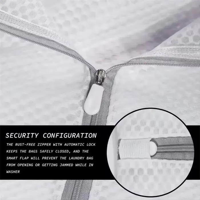 Sacs à linge en maille nid d'abeille pour produits délicats, tissu en filet, sac de lavage délicat Durable et réutilisable, sac d'organisation de voyage pour Lingerie
