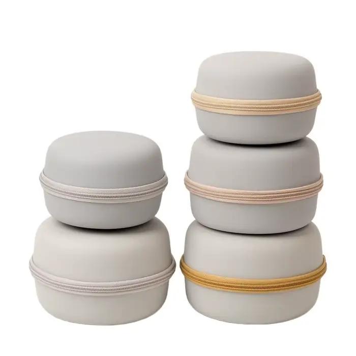 Taie d'oreiller ronde portable en mousse à mémoire de forme